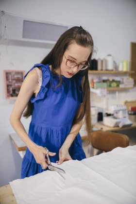 Interni dell'atelier di Laura Fichera